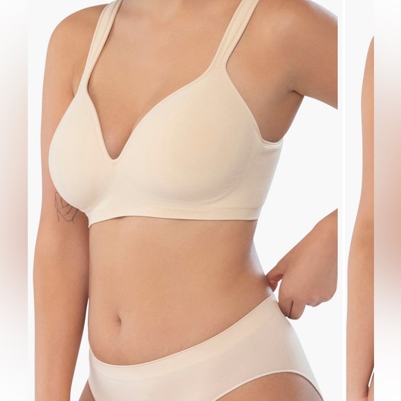 NWT Underoutfit The Perfect Neckline Bra - Sand, SMALL - Picture 2 of 6